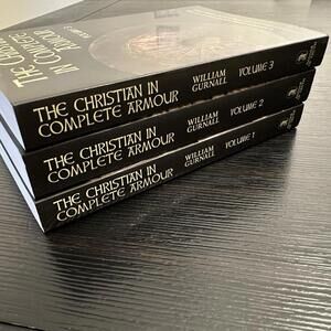 The Christian in Complete Armour 3 Volume Set Paperback William Gurnall EUC